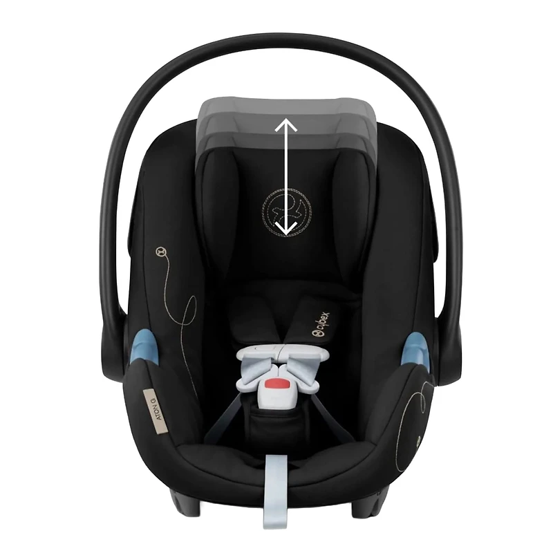 Ensemble Cybex - Poussette EOS Lux, Siège d’auto Aton G Swivel et Seconde base