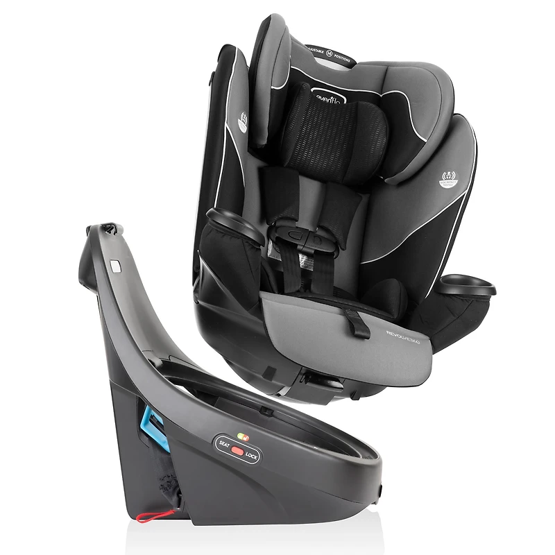 Revolve360 Rotational All-In-One Convertible Car Seat - Amherst Gray