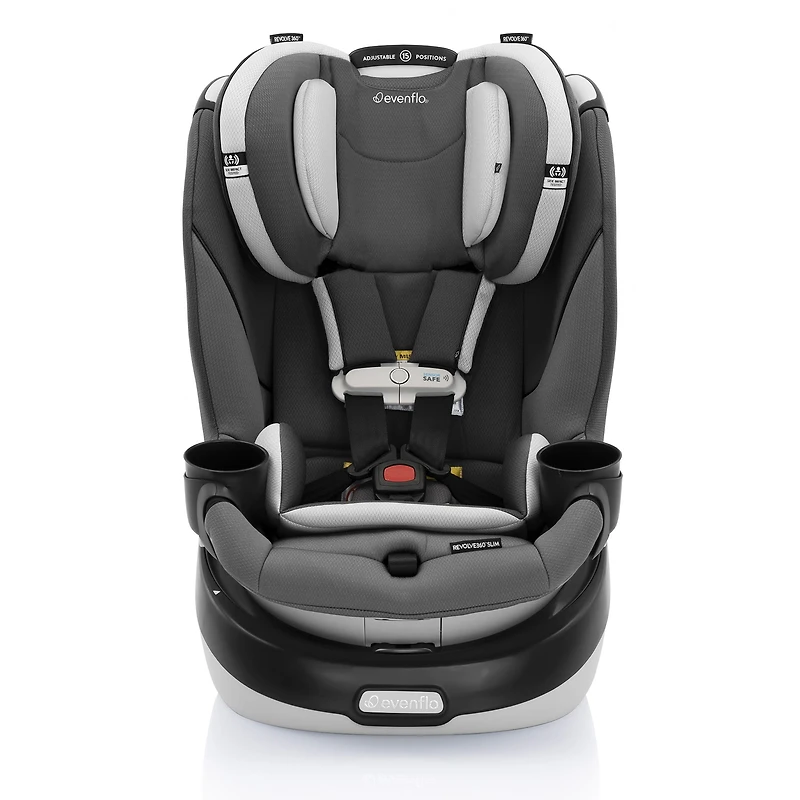 Gold Revolve360 Slim 2-in-1 Rotational Car Seat with SensorSafe - Pearl Gray