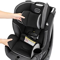 Revolve360 Slim 2-in-1 Rotating Convertible Car Seat - Canton Black