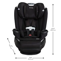Gold Revolve360 Extend All-in-One Rotational Car Seat with SensorSafe - Onyx Black 