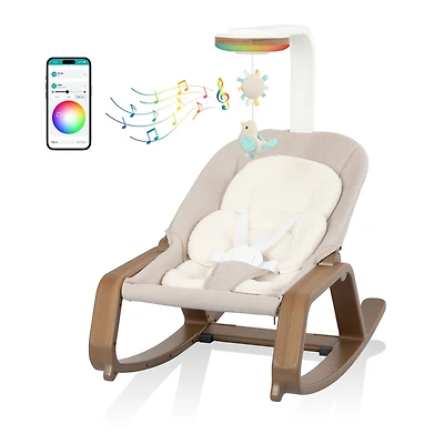 Lyra 2-in-1 Infant to Toddler Rocker  - Coastal Coffee