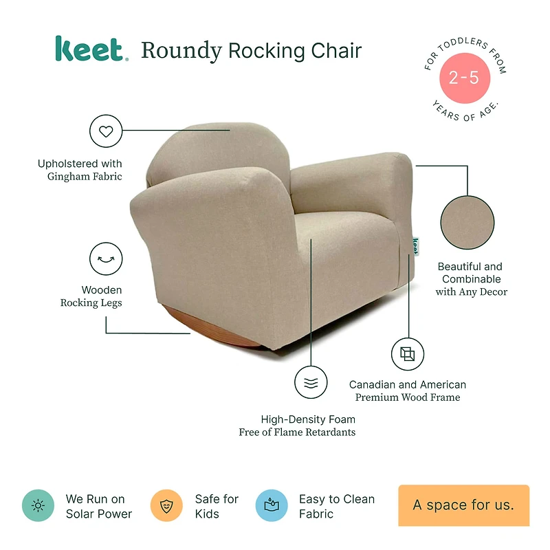 Rocking chair for toddlers - Latte