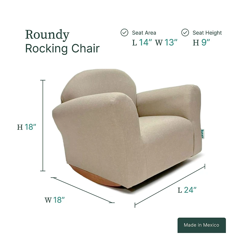 Fauteuil Berçant Roundy Latté