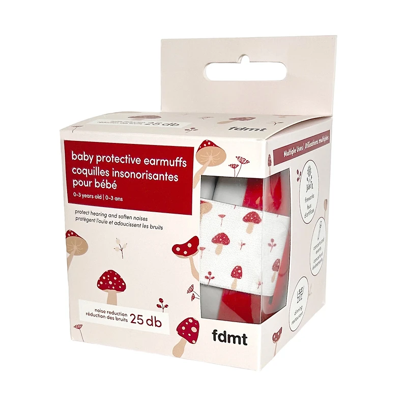 Coquille Insonorisante pour Bébé - Champignons