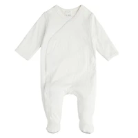 Pointelle Knit Sleeper Ivory Newborn - 9m