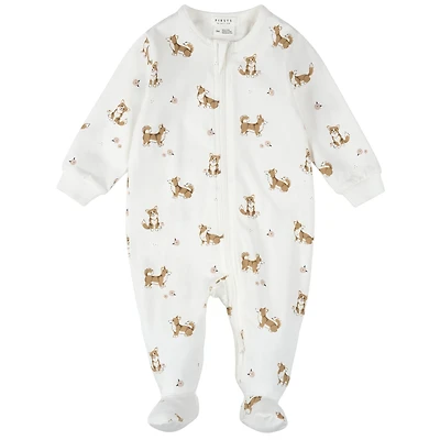 Corgi Pajamas 0-12m
