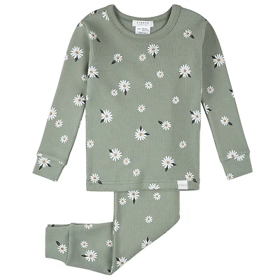 Pyjama Deux Pièces Fleurs Corgi 12-24mois