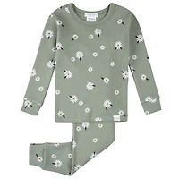 Pyjama Deux Pièces Fleurs Corgi 12-24mois