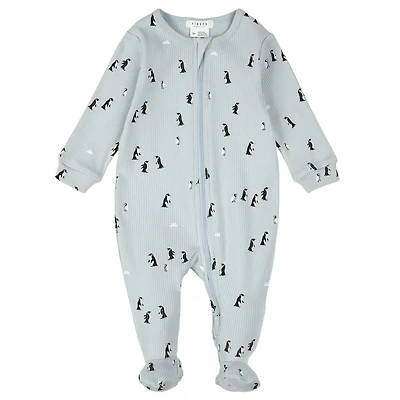 Penguins Ribbed Pajamas 0-12m