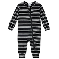 Penguins Striped Pajamas 0-24m