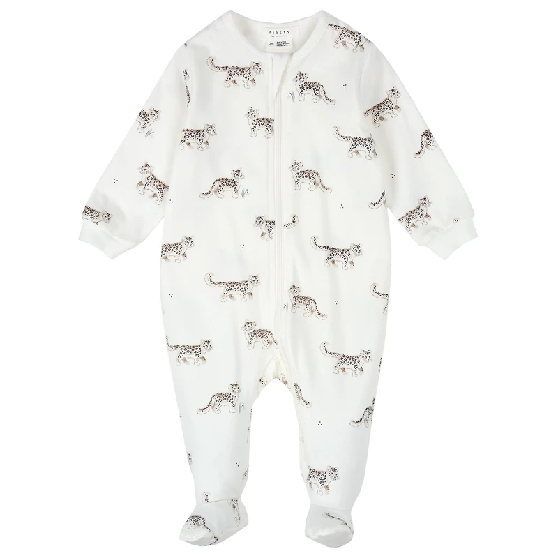 Leopard Pajamas 0-12m