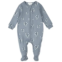 Leopard Rib Pajamas 0-12m