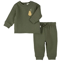 Ensemble Matelassé Poires 3-24mois