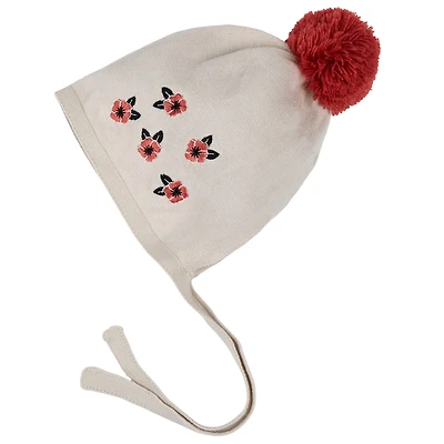 Bonnet Tricot Coquelicots 3-24