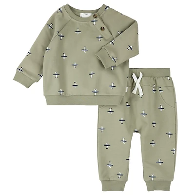 Seaplanes Fleece Set 3-24m