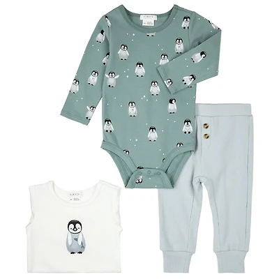 Penguins 3pc Set 3-24m