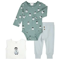 Penguins 3pc Set 3-24m
