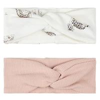 Leopard 2pk Headband 6-24m