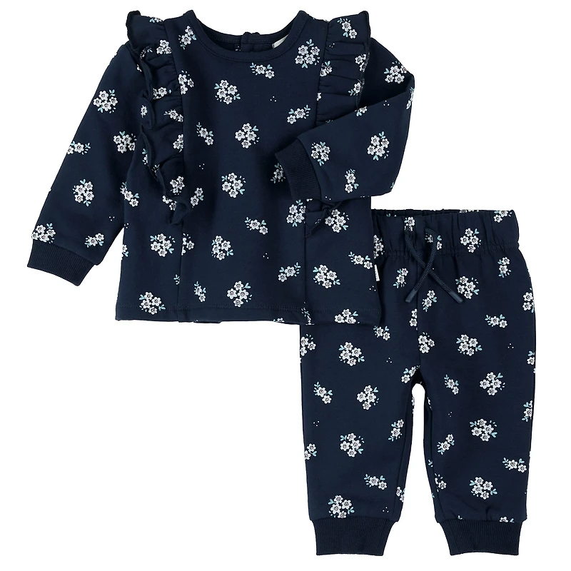 Leopard Fleece Set 3-24m