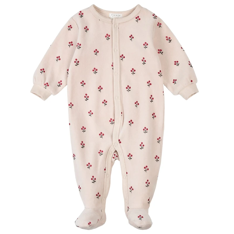 Pyjama Velour Baies 0-12mois