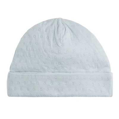 Chapeau Pointelle Bleu 0-9mois