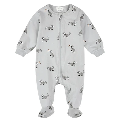 Raccoon Pajamas 0-12m