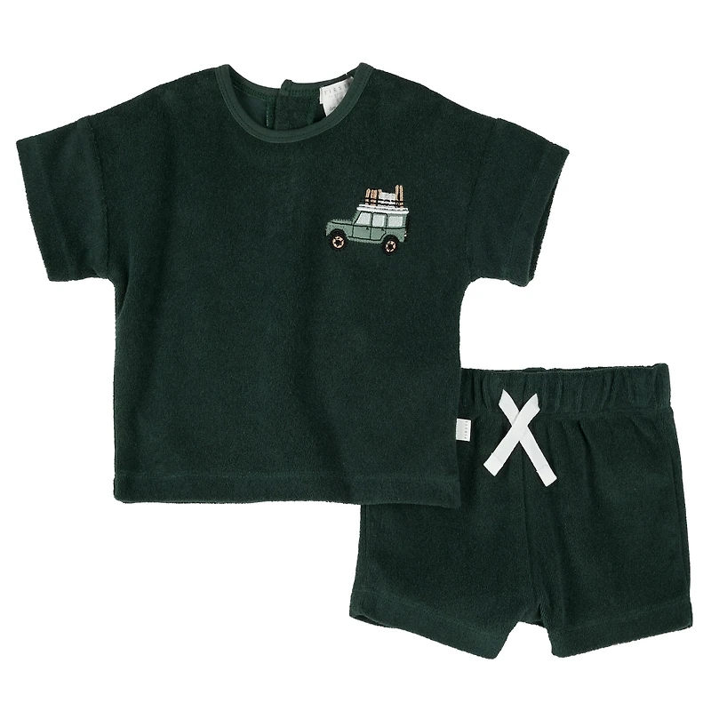 Ensemble Short Ratine Safari 3-24mois