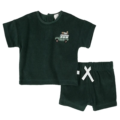 Ensemble Short Ratine Safari 3-24mois
