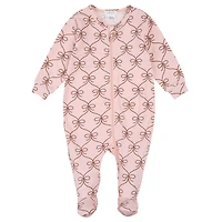 Horses Bow Pajamas 0-12m