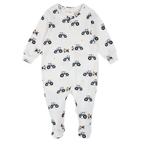 Cows Tractors Pajamas 0-12m