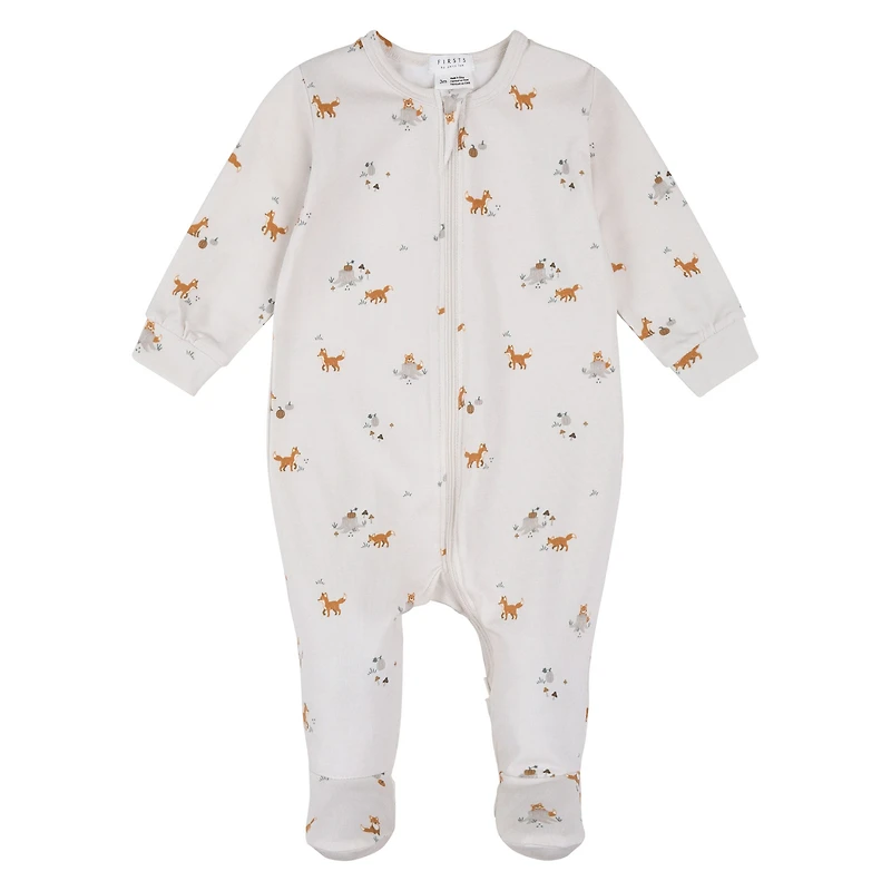 Pumpkin Fox Pajamas 0-12m