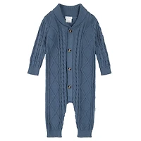 Cow Knit Romper 3-24m