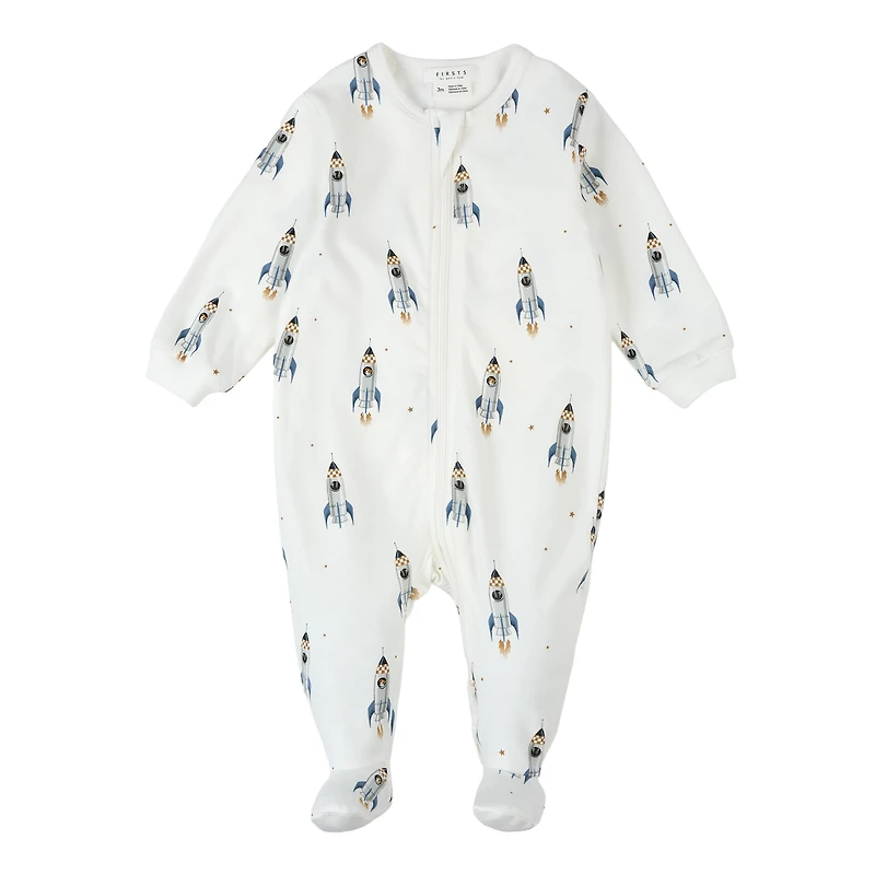 Space Rocket Pajamas 0-12m