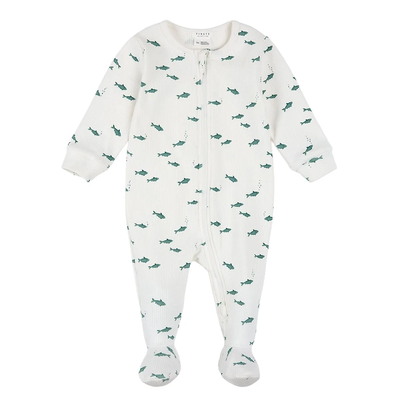 Sharks Ribbed Pajamas 0-12m