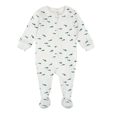 Sharks Ribbed Pajamas 0-12m