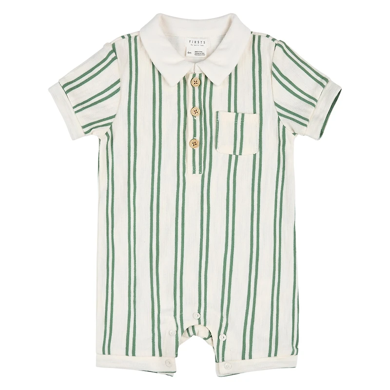 Barboteuse Rayée Golf 3-24mois