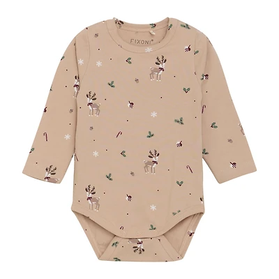 Reindeer Print Bodysuit 6-24m