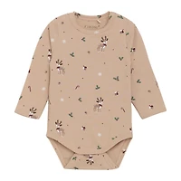 Reindeer Print Bodysuit 6-24m