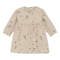 Reindeer Print Dress 6-24m