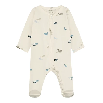 Whale Print Nightsuit 9-18m