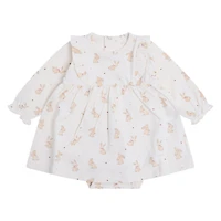 Bunny Aop Body Dress 6-24m