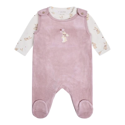 Velour Body Romper Set 6-24m