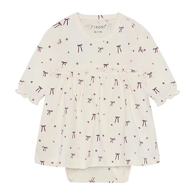 Bow Print Dress 6-24m