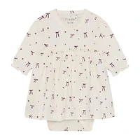 Bow Print Dress 6-24m