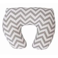 Baby Sitter Nursing Pillow Slipcover - Gray Chevron