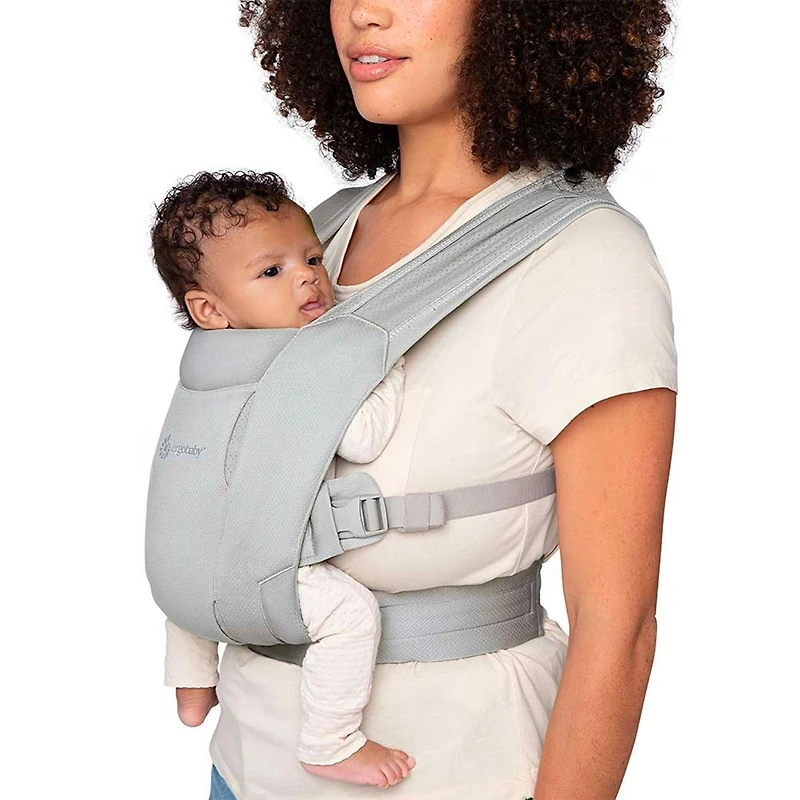 Porte-bébé Nouveau-Né Embrace Mesh - Gris Doux