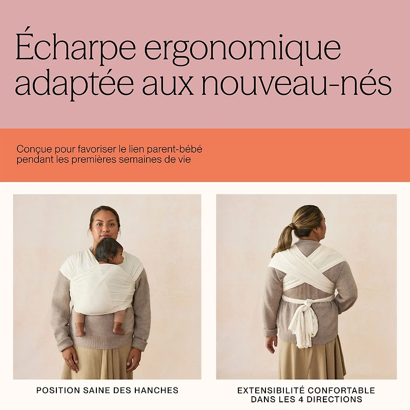 Porte-Bébé Écharpe Aura - Noir