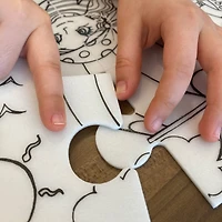 Casse-tête à Colorier et Crayons Lavables - Pirates