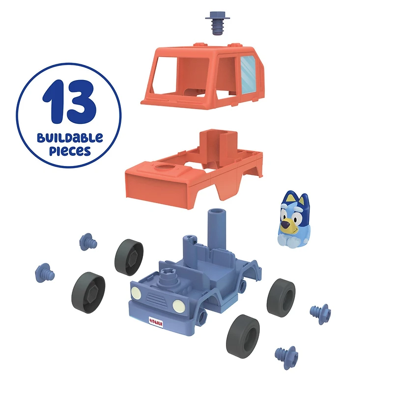 Voiture Construction Bluey